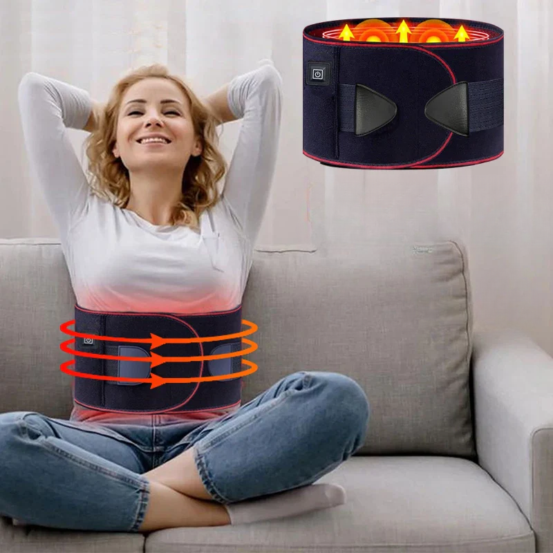 Marcherelle™ – Ceinture Chauffante Dos Ajustable avec 3 Niveaux de Chaleur