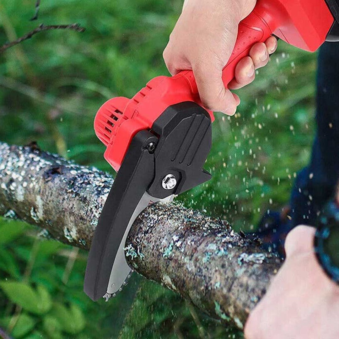 Marcherelle™ – Mini Tronçonneuse Sans Fil Électrique Rechargeable et Légère