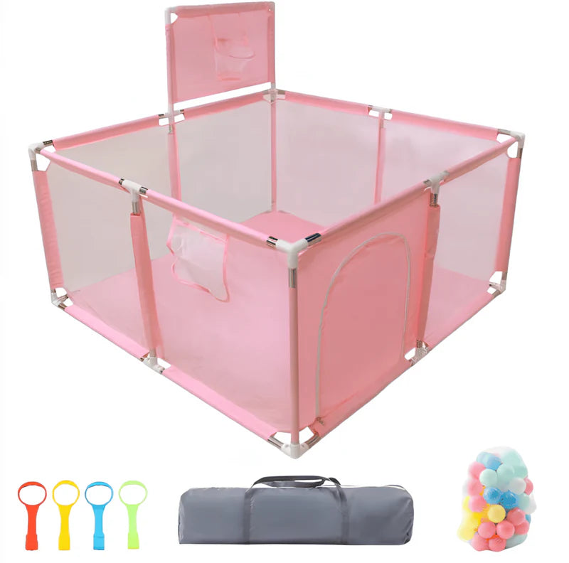 Marcherelle™ – Parc Bébé Polyvalent Sécurisé & Modulable