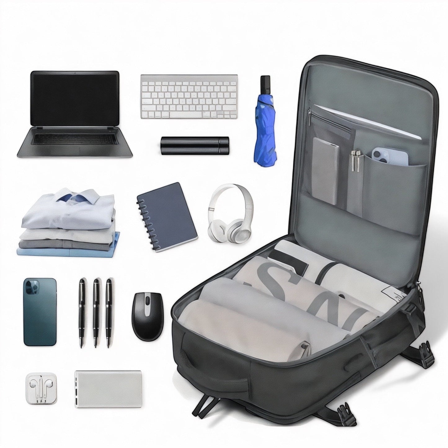 Marcherelle™ – Sac à Dos Unisexe Grande Capacité 25L, Imperméable