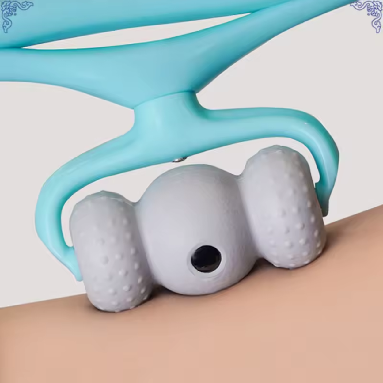 Elektrischer Nacken- und Rückenmassagegerät mit 6 entspannenden Rollen