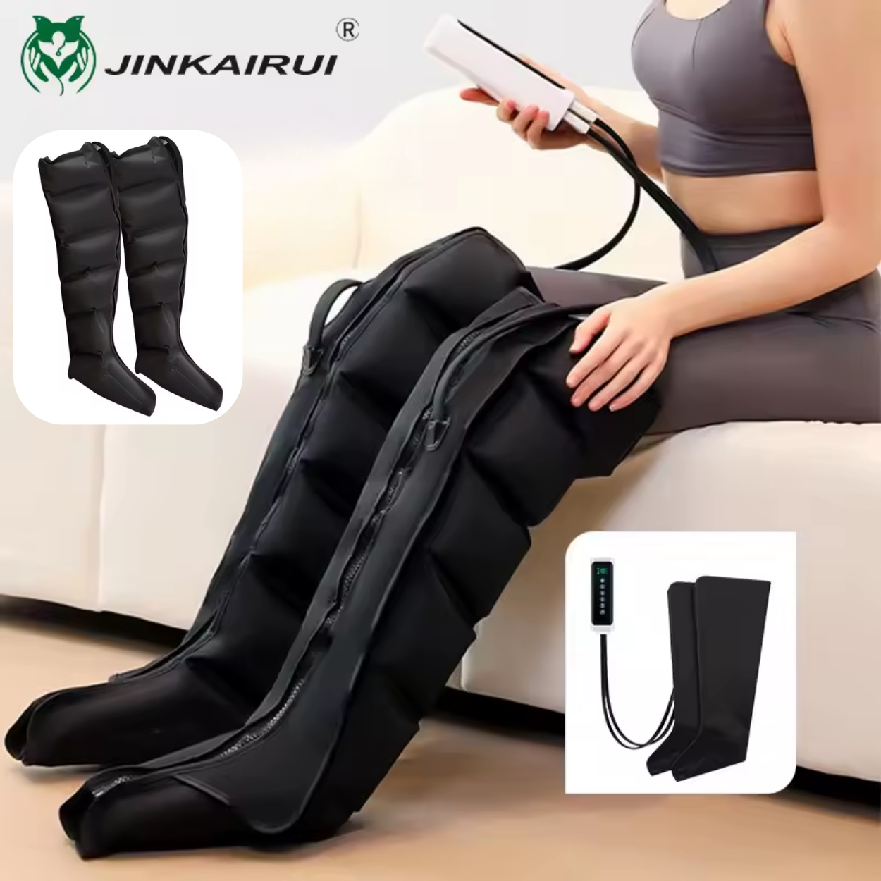 Aufblasbarer Beinmassager zur Entlastung müder Beine