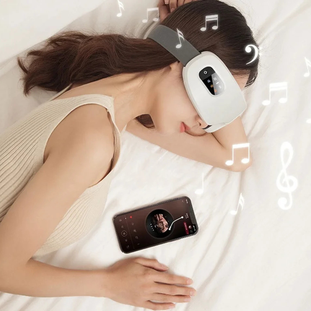 Elektronischer Augenmassagegerät mit Bluetooth und Massagefunktion