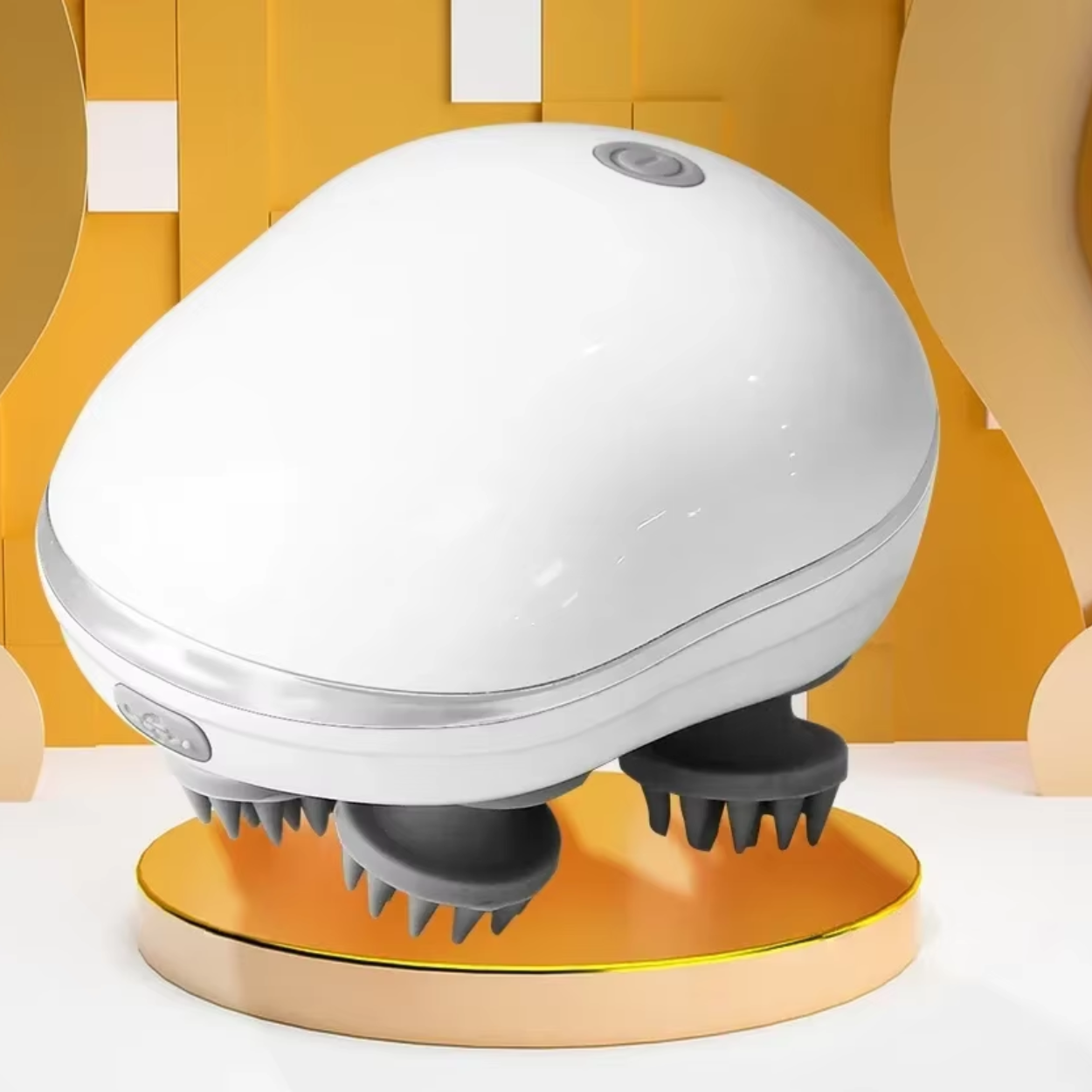 Beheizter Kopfhautmassager zur Linderung von Verspannungen