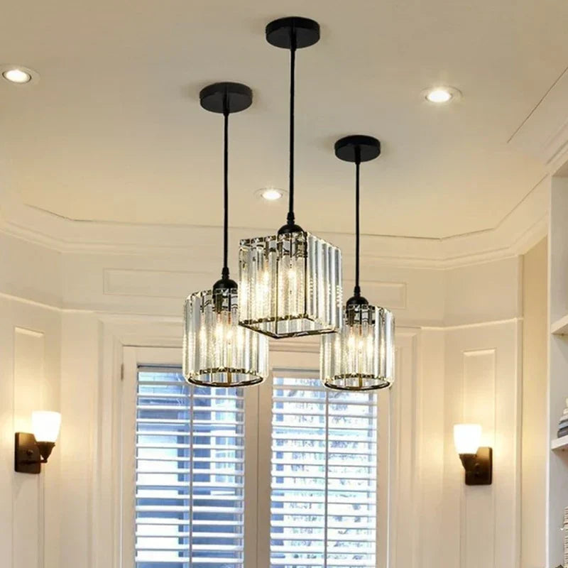 Luminaire Cristal Luxe Suspendu - Santeova