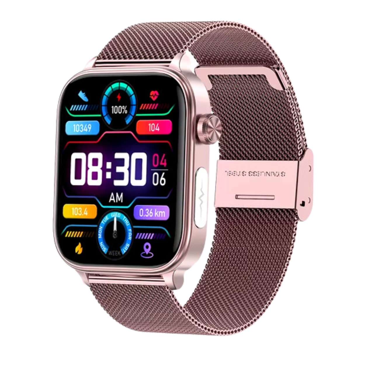 Fitness-Smartwatch mit EKG und Gesundheitsüberwachung