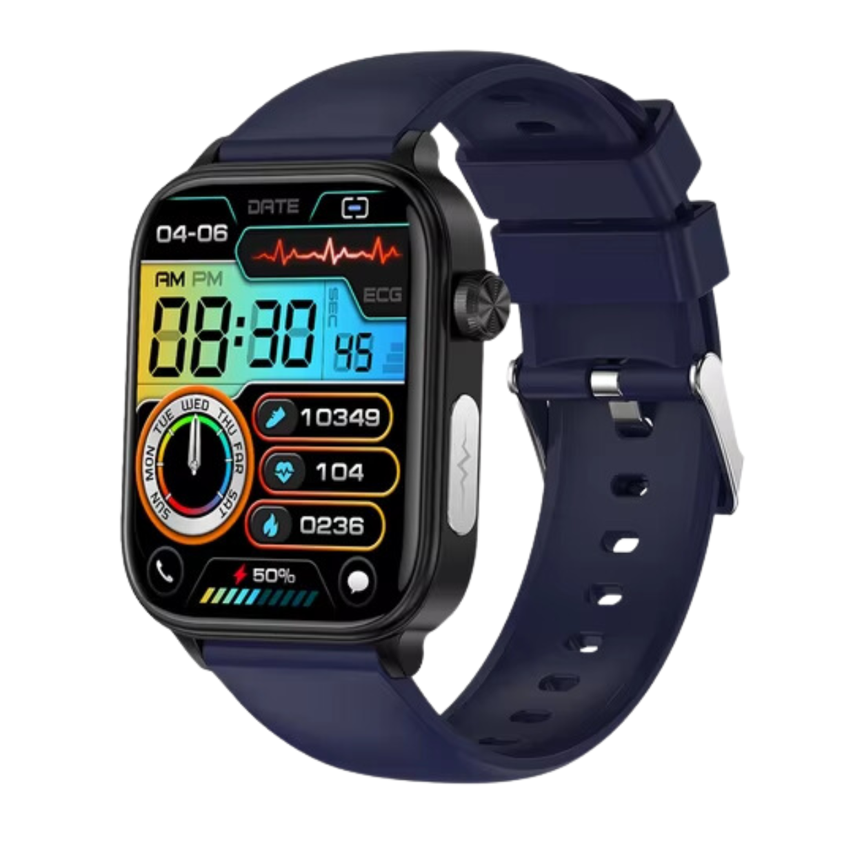 Fitness-Smartwatch mit EKG und Gesundheitsüberwachung