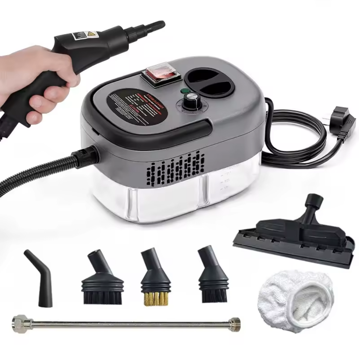 Leistungsstarker Dampfreiniger 2500W mit Hochdruck