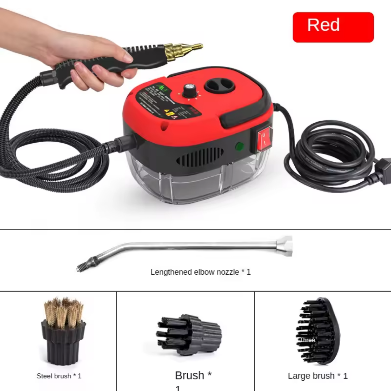 Leistungsstarker Dampfreiniger 2500W mit Hochdruck