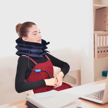 Aufblasbares Nackenkissen für komfortablen Schlaf