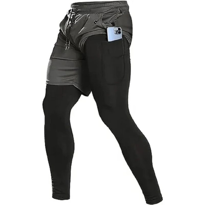 Wasserdichte und bequeme Laufhose mit doppelter Schicht