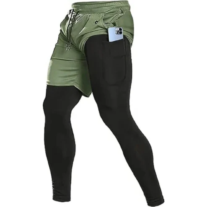 Wasserdichte und bequeme Laufhose mit doppelter Schicht