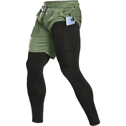 Wasserdichte und bequeme Laufhose mit doppelter Schicht