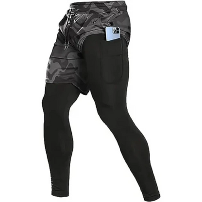 Wasserdichte und bequeme Laufhose mit doppelter Schicht