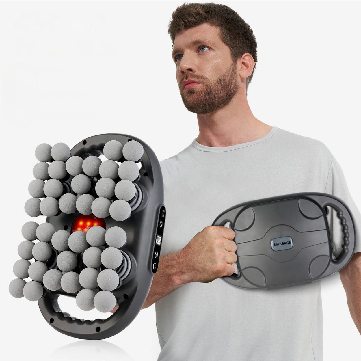 Leistungsstarke professionelle Muskelmassagepistole mit 6 verstellbaren Köpfen