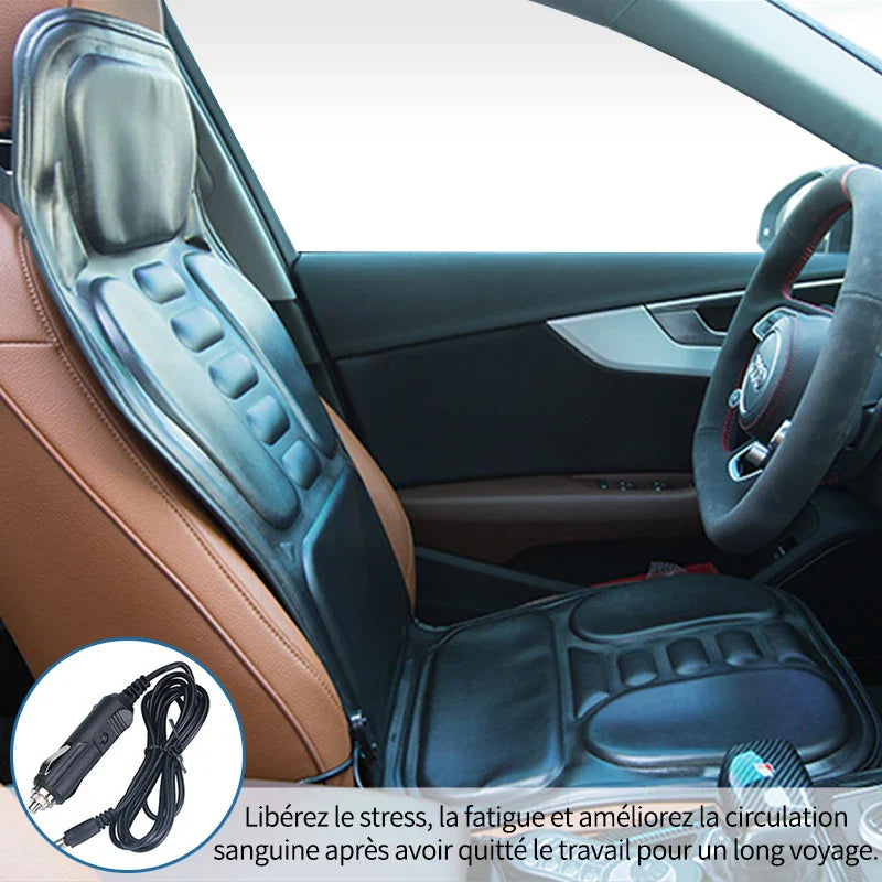 Beheiztes und Massierendes Sitzkissen aus Kunstleder, Komfortabel