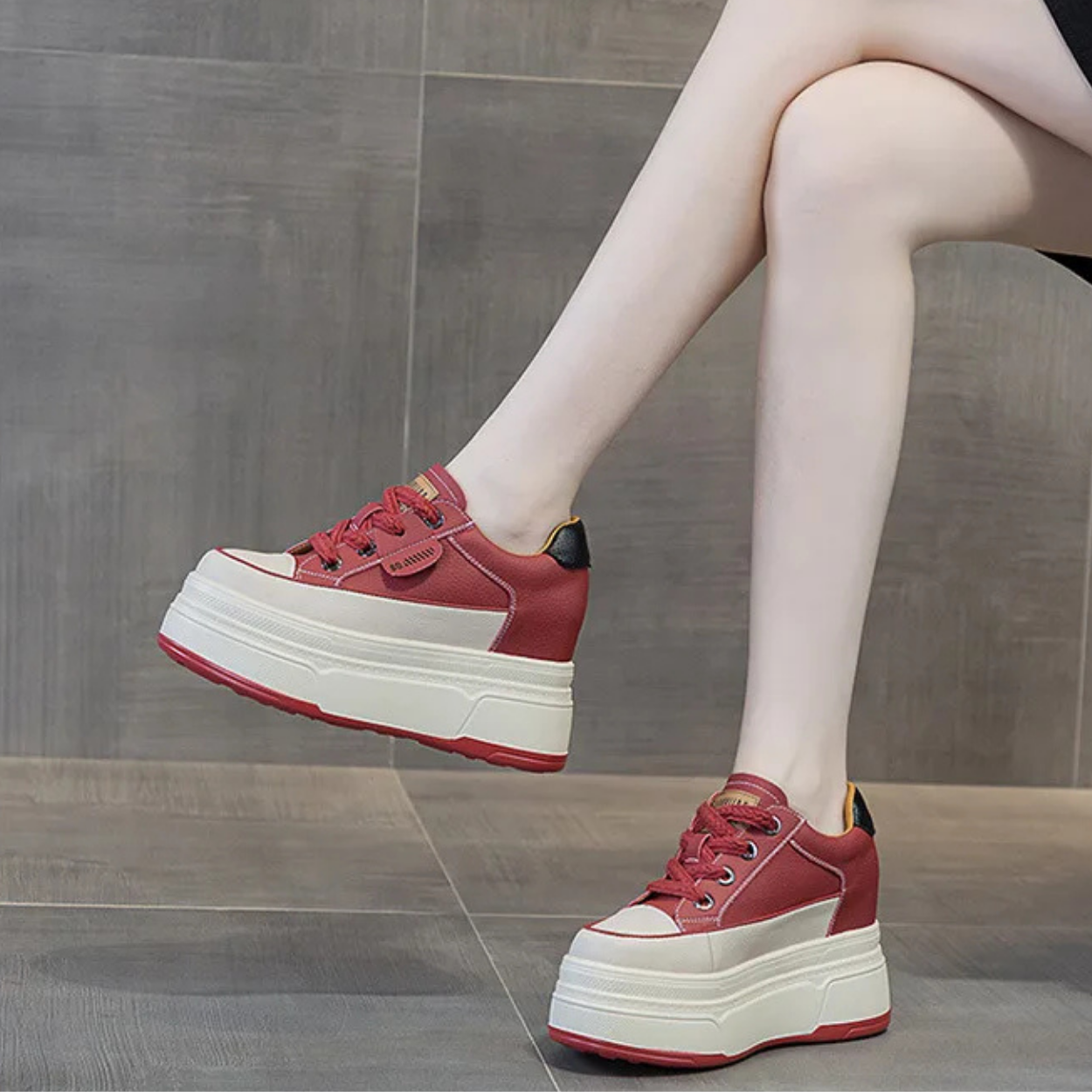 Plateau-Schuhe mit 9 cm Absatz für Moderne Frauen