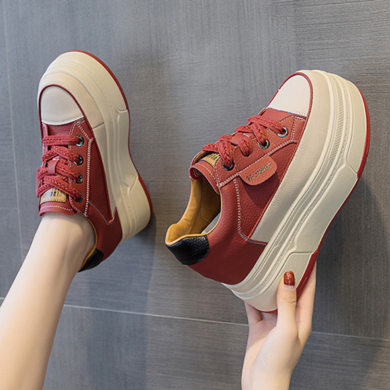 Plateau-Schuhe mit 9 cm Absatz für Moderne Frauen