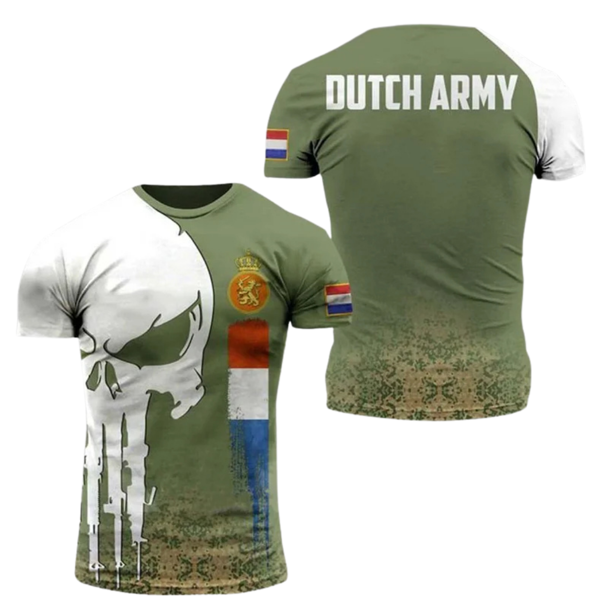 T-Shirt im Militär-Stil Tarnmuster für Herren