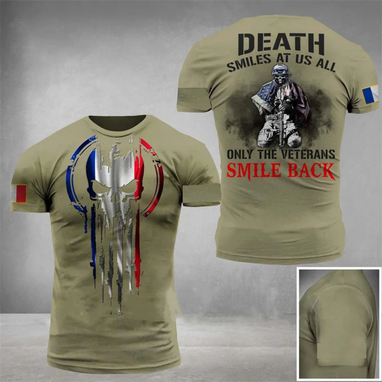 T-Shirt im Militär-Stil Tarnmuster für Herren
