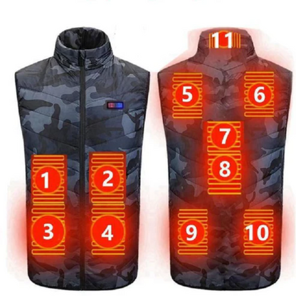 Elektrische Heizjacke mit 11 Heizzonen