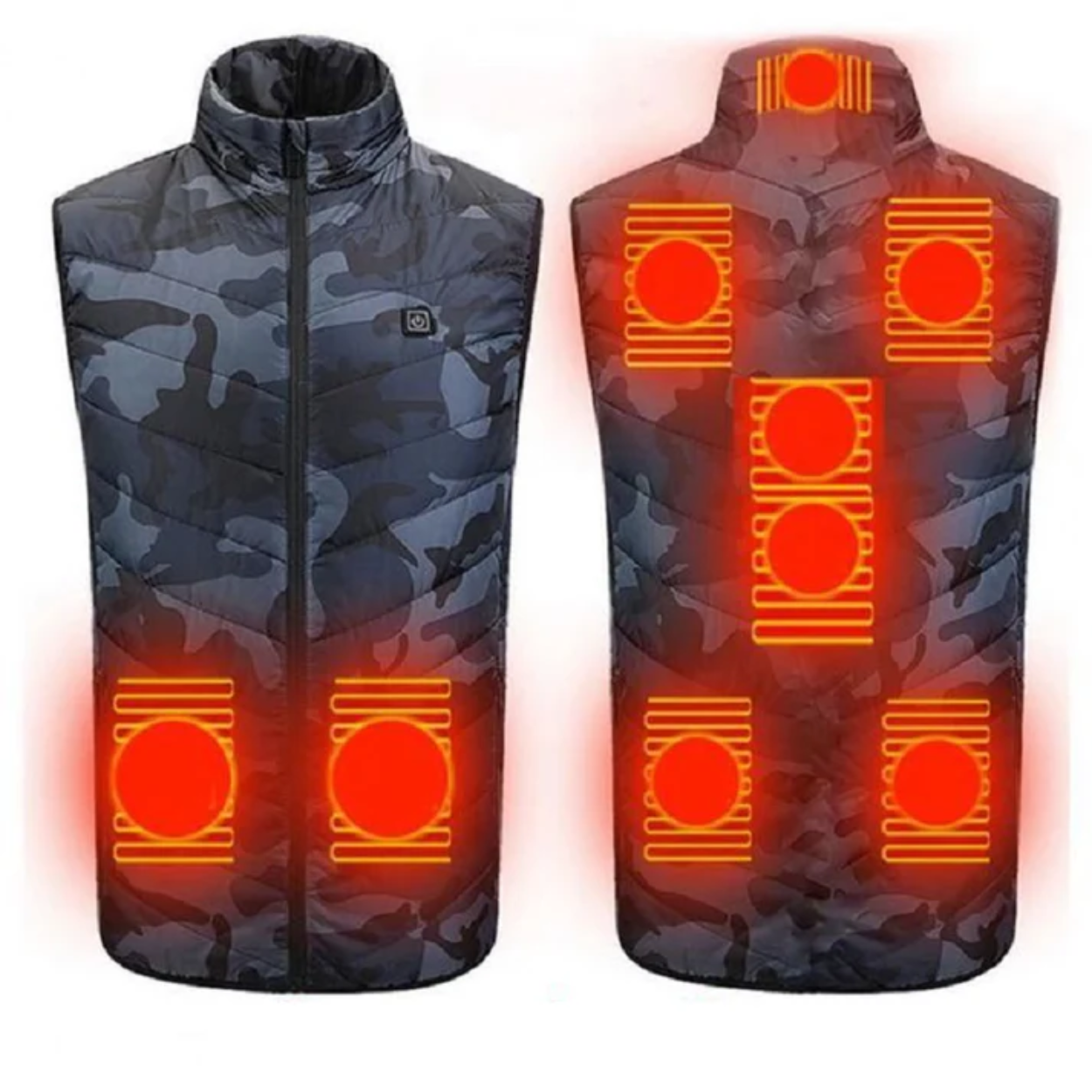 Elektrische Heizjacke mit 11 Heizzonen