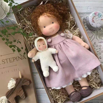 Handgefertigte Lernpuppe für kreative Kinder