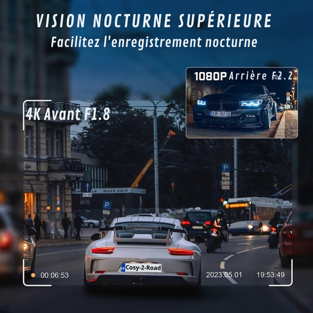 4K-HD-Autokamera mit Daueraufnahme