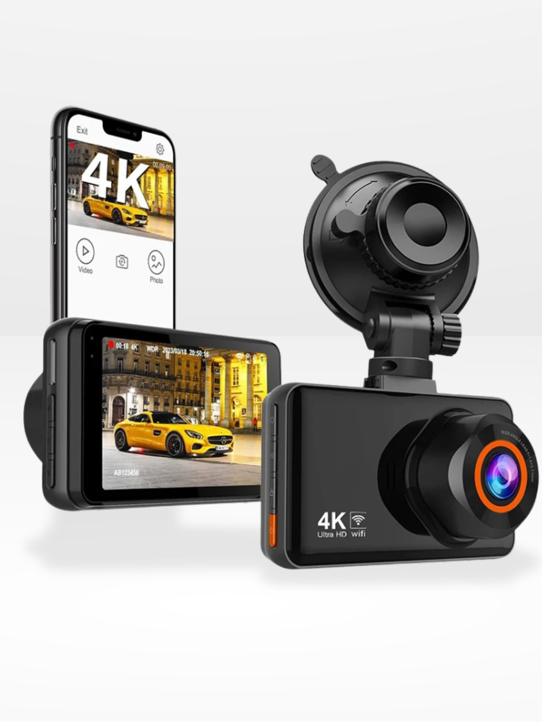 4K-HD-Autokamera mit Daueraufnahme