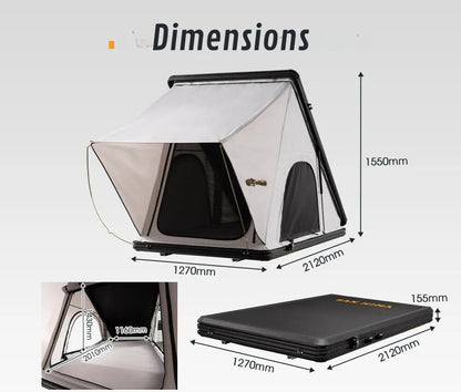 Dachzelt mit hoher Steifigkeit für komfortables Camping