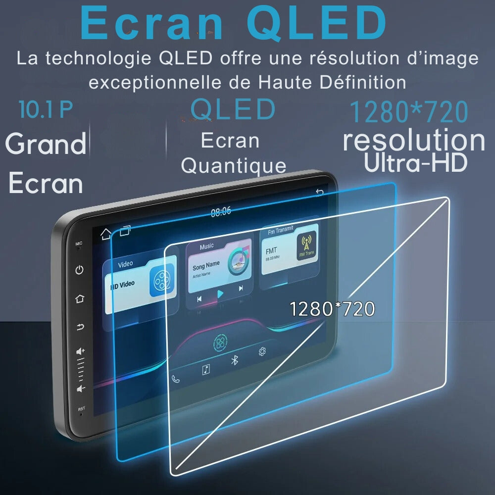 Tragbarer Bluetooth-Autobildschirm mit Kopfstütze