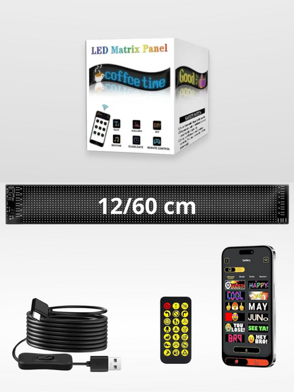 Personalisierbares und einstellbares LED-Autopanel