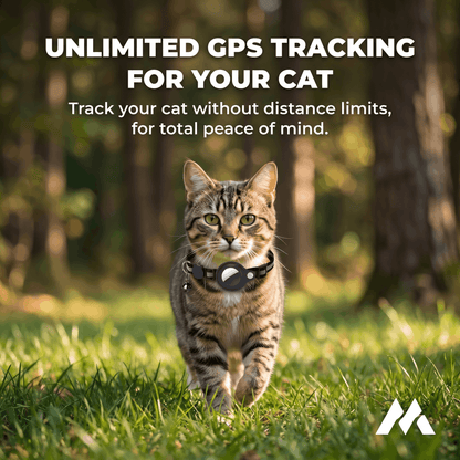 Macherelle™ – GPS-Katzenhalsband ohne Abonnement | Kompatibel mit iOS & Android
