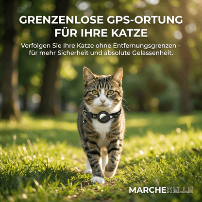 Macherelle™ – GPS-Halsband für Katzen Kein Abonnement | Kompatibel mit iOS & Android