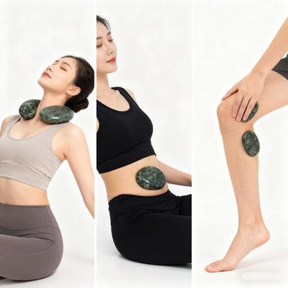 Warme Massage-Steine aus natürlichem Jade