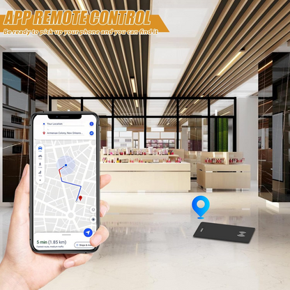 Marcherelle™ – Wiederaufladbare Portfoliokarte zur Nachverfolgung, Kompatibel mit Apple Find My