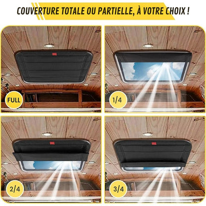 Elegantes und aufrollbares Fensterrollo für Wohnwagen