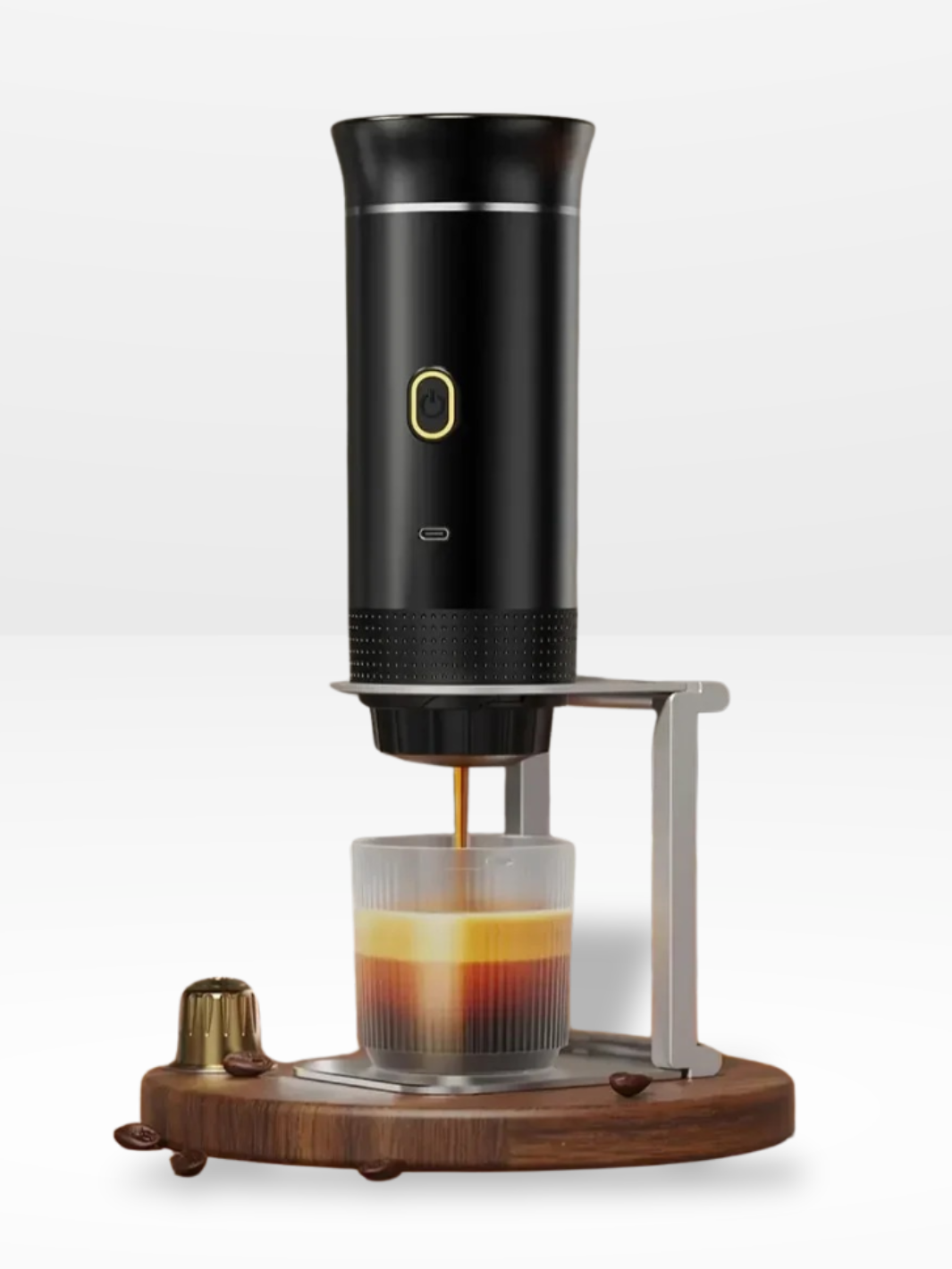 Tragbare und kompakte elektrische Kaffeemaschine