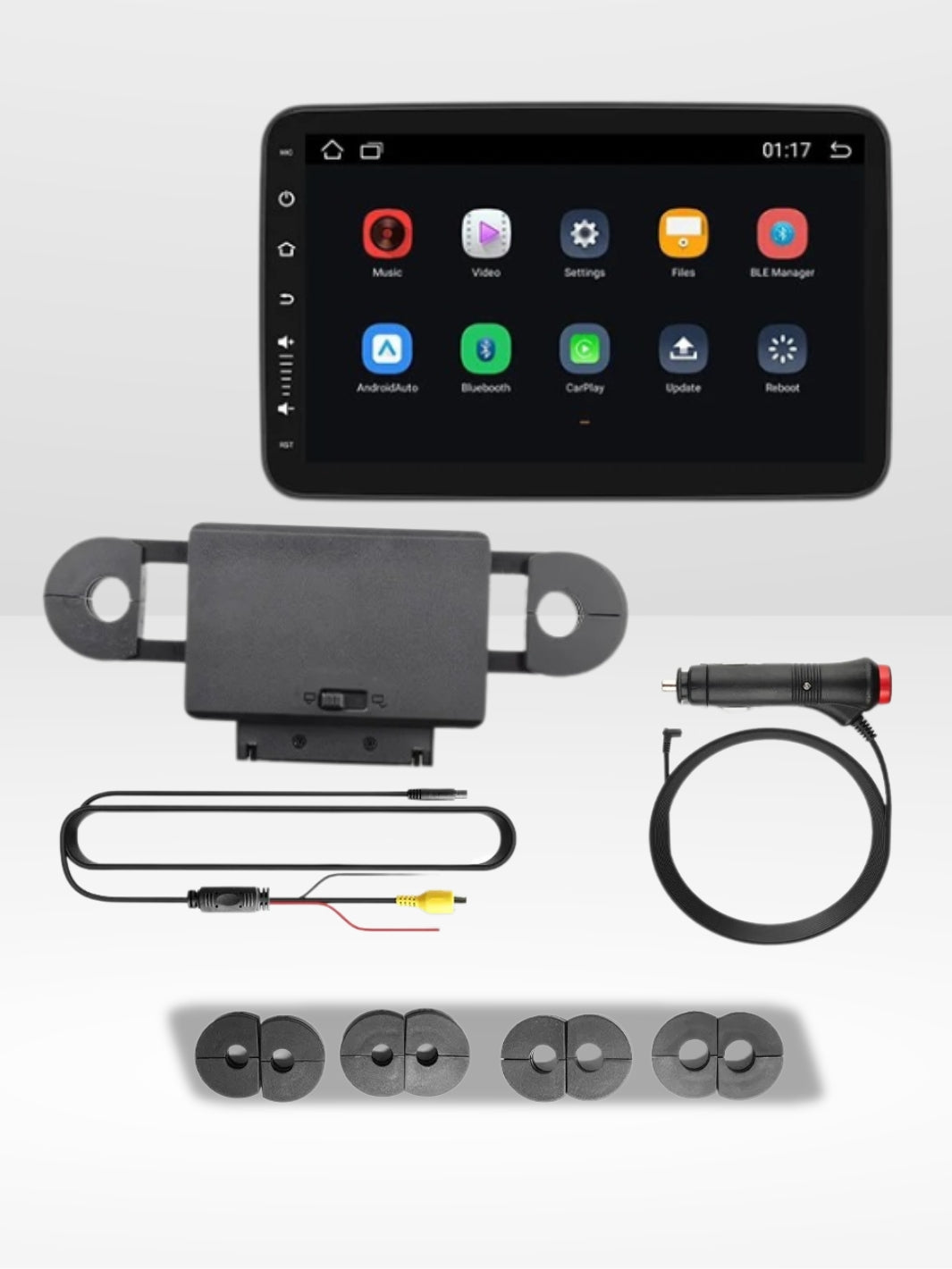 Tragbarer Bluetooth-Autobildschirm mit Kopfstütze