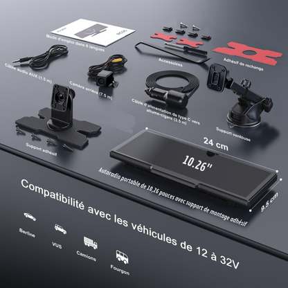 CarPlay-Navigationsbildschirm mit Integrierter Rückfahrkamera